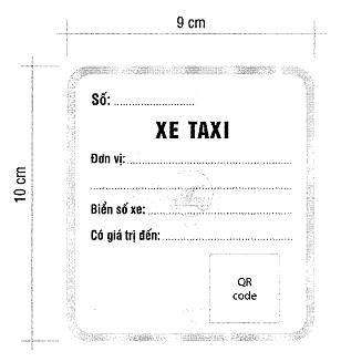 Từ 15/7/2020, Phải Áp Dụng Mẫu Phù Hiệu “Xe Taxi” Mới Theo Thông Tư 12